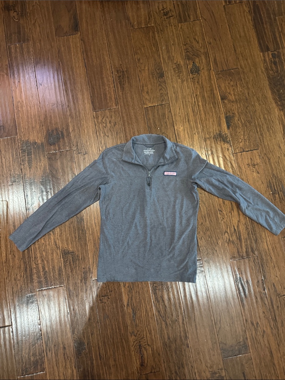 Never worn! Vineyard Vines Mens Heather Gray Quarter-Zip Pullover